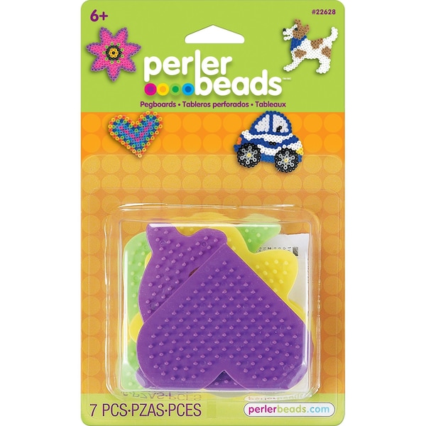 Perler Small Fun Shaped Pegboards for Fuse Beads, Pack of 5 22628 - main